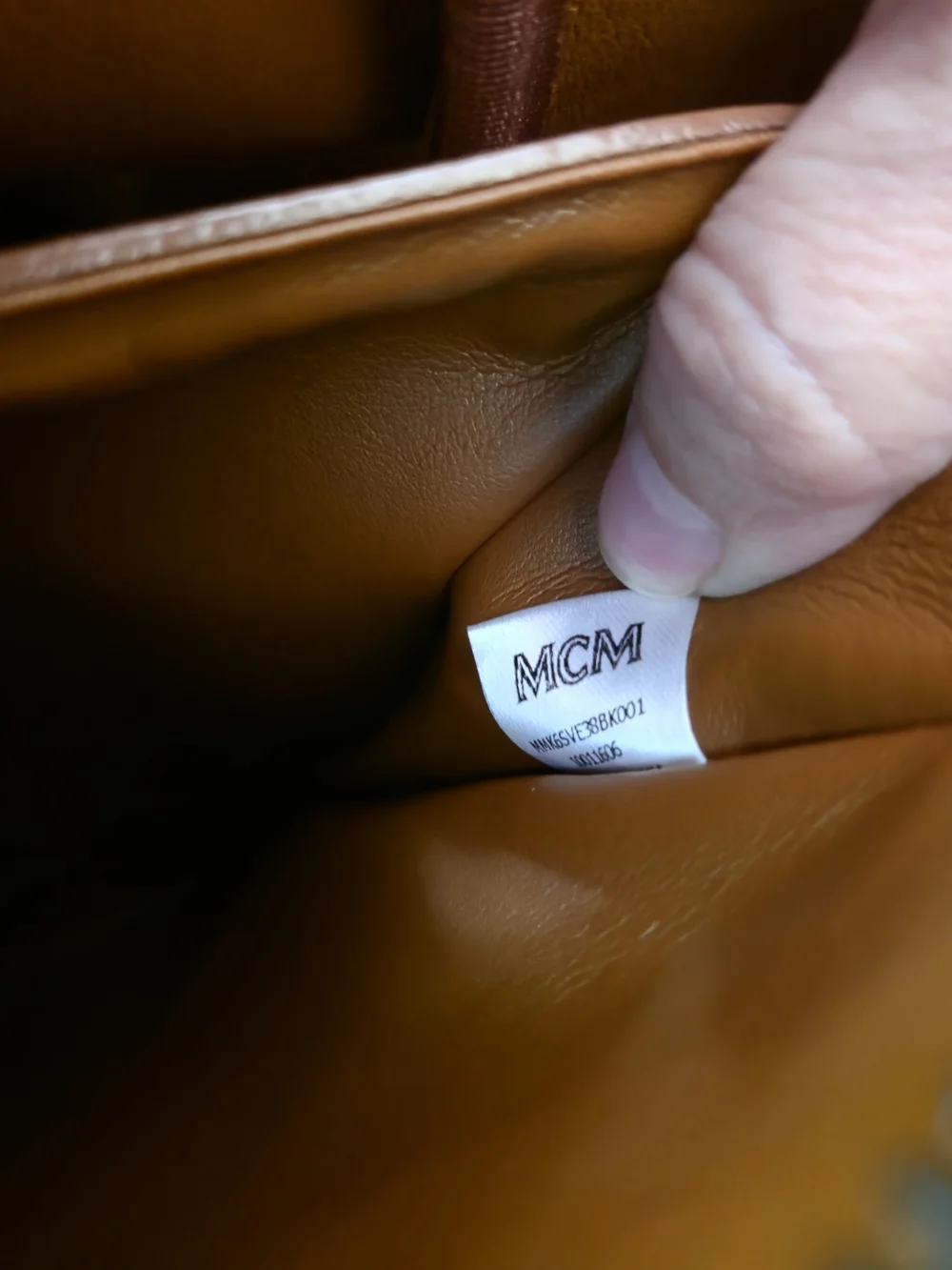 MCM Black Designer-Style Leather Backpack EUC